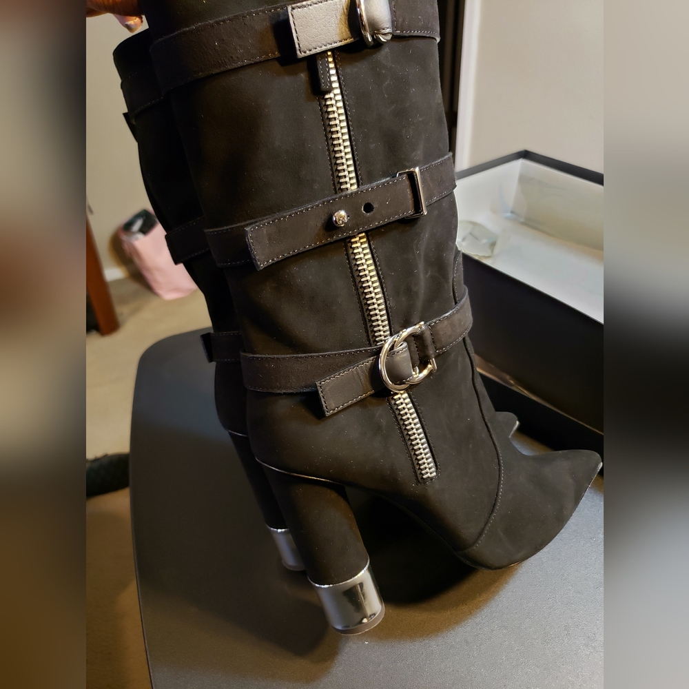 Giuseppe black boots size 41..US 10